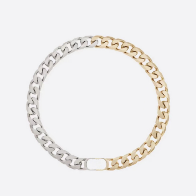 Silver Gold Cuban Chain Letter LOGO Men's Necklace French Design High Quality Luxury Jewelry Fashion Personality Street Hip-hop Gold and Silver Splice Bracelet
Silver Gold Cuban Chain Letter LOGO Men's Necklace French Design High Quality Luxury Jewelry Fashion Personality Street Hip-hop Gold and Silver Splice Bracelet