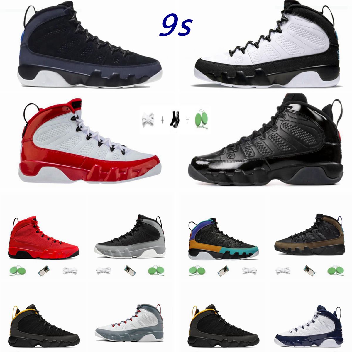 Jumpman 9s Men Basketball shoes Particle Grey Change The World Chile Red Fire University Gold Blue 9 Mens Trainers Outdoor Sports Sneakers
Jumpman 9s Men Basketball shoes Particle Grey Change The World Chile Red Fire University Gold Blue 9 Mens Trainers Outdoor Sports Sneakers