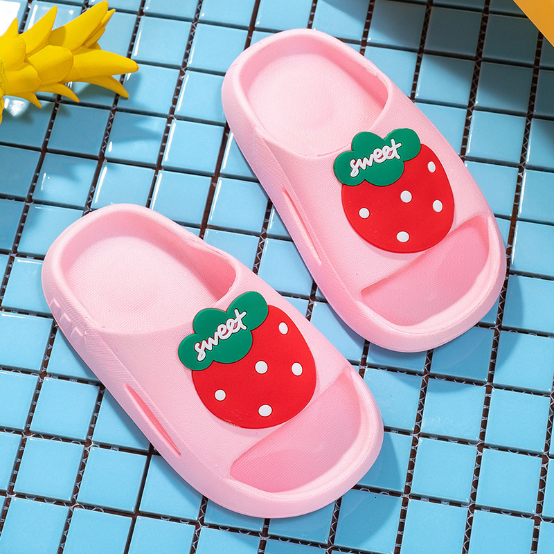 Slipper Cartoon Kids Cute Slippers For Girls Bathroom Non-Slip House Slippers Summer Home Shoes Boy PVC Soft Sole Children Slippers Baby 230301