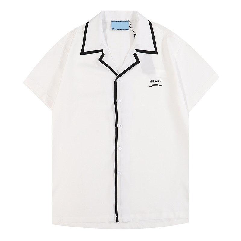 Men's Polos Hip Hop Muscle Fit Curved Hem White Cotton Custom Printing Men Women T Shirt Casual Quantity Trend M-XXL