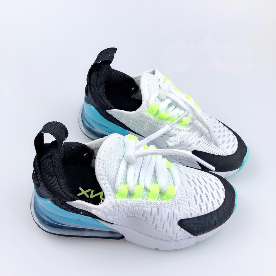 2023 BABY kids Toddler sneakers 270 triple black running shoes white metallic university gold anthracite sports sneakers size US11C-3Y