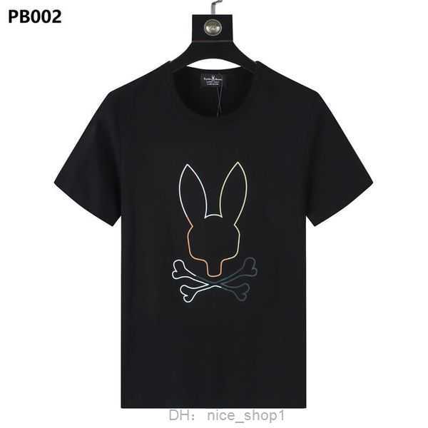 

Psycho Bunny Mens t Shirt Designer for Men Women Shirts Fashion Tshirt with Letters Summer Short Sleeve Man Tee Woman Clothing Asian Size 1 VJOV, Customize