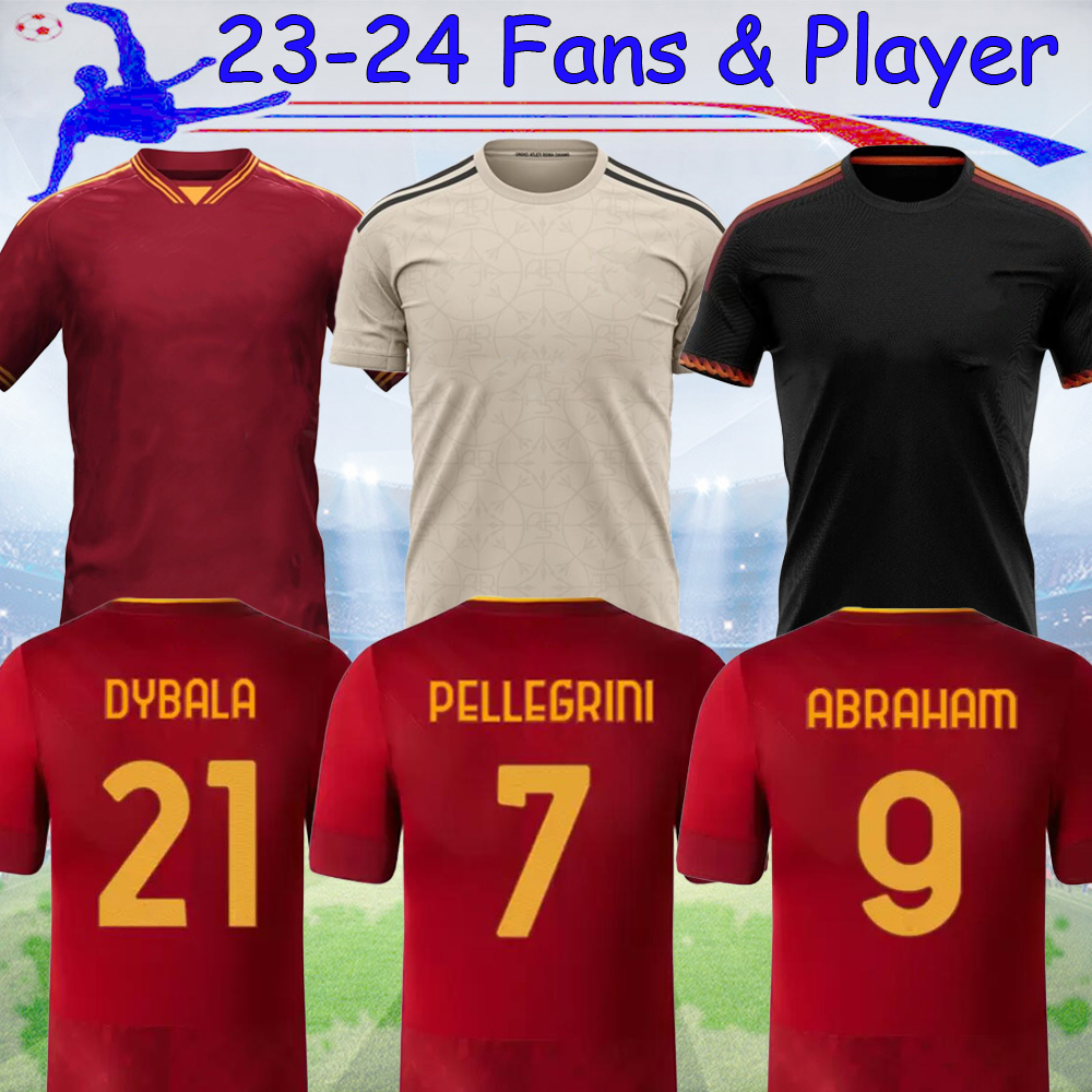 23 24 DYBALA Top Soccer Jerseys Roma home belotti CELIK Pellegrini Abraham 2023 Wijnaldum Zaniolo MANCINI KUMBULLA men kids kit FOOTBALL EL SHAARAWY Uniform, 23-24 home
23 24 DYBALA Top Soccer Jerseys Roma home belotti CELIK Pellegrini Abraham 2023 Wijnaldum Zaniolo MANCINI KUMBULLA men kids kit FOOTBALL EL SHAARAWY Uniform, 23-24 home