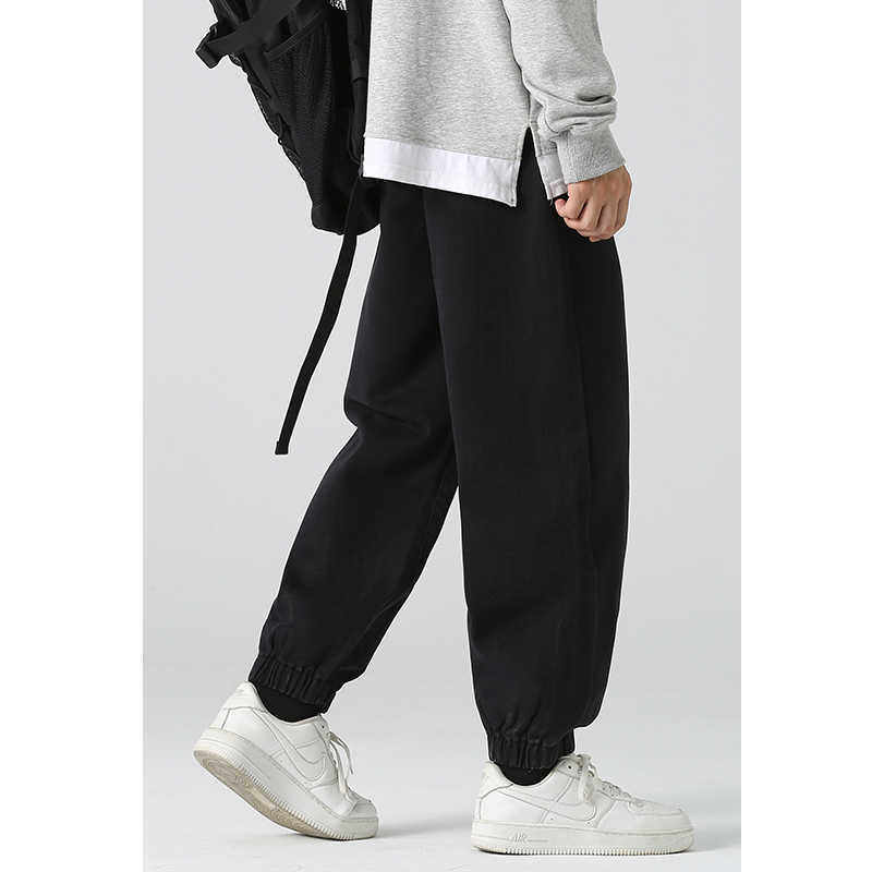 Men's Jeans 2022 autumn new college style youth popular men's and women's elastic waist denim jeans ins dent street casual harem pants 