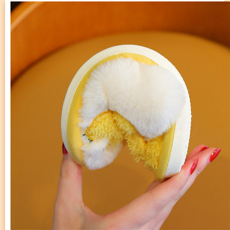 Slipper Winter Slippers for Boy Girl Dog Cartoon Cute Warm Flat Shoes Children Non-Slip Home Indoor Fashion Kids Slides Flip Flops 230301