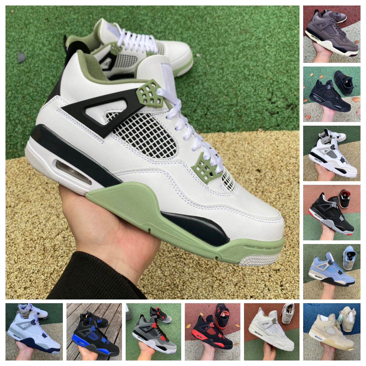 Jumpman 4 Retro 4s Basketball Shoes Mens Women University Blue Midnight Navy Bred Red Thunder Sail White Oreo Cement Black Cat Pure Money Seafoam Designer Sneakers, Y024
Jumpman 4 Retro 4s Basketball Shoes Mens Women University Blue Midnight Navy Bred Red Thunder Sail White Oreo Cement Black Cat Pure Money Seafoam Designer Sneakers, Y024
