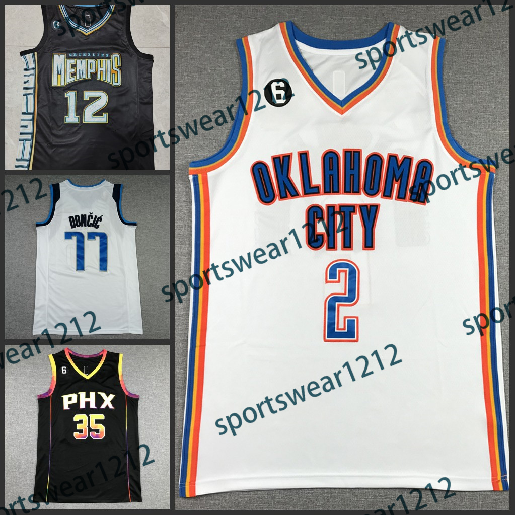 Ja Morant 12 Doncic Durant Basketball Jersey 2Gilgeous-Alexander 2 12 77 35 Mens Youth Kids Embroidery, Black
Ja Morant 12 Doncic Durant Basketball Jersey 2Gilgeous-Alexander 2 12 77 35 Mens Youth Kids Embroidery, Black