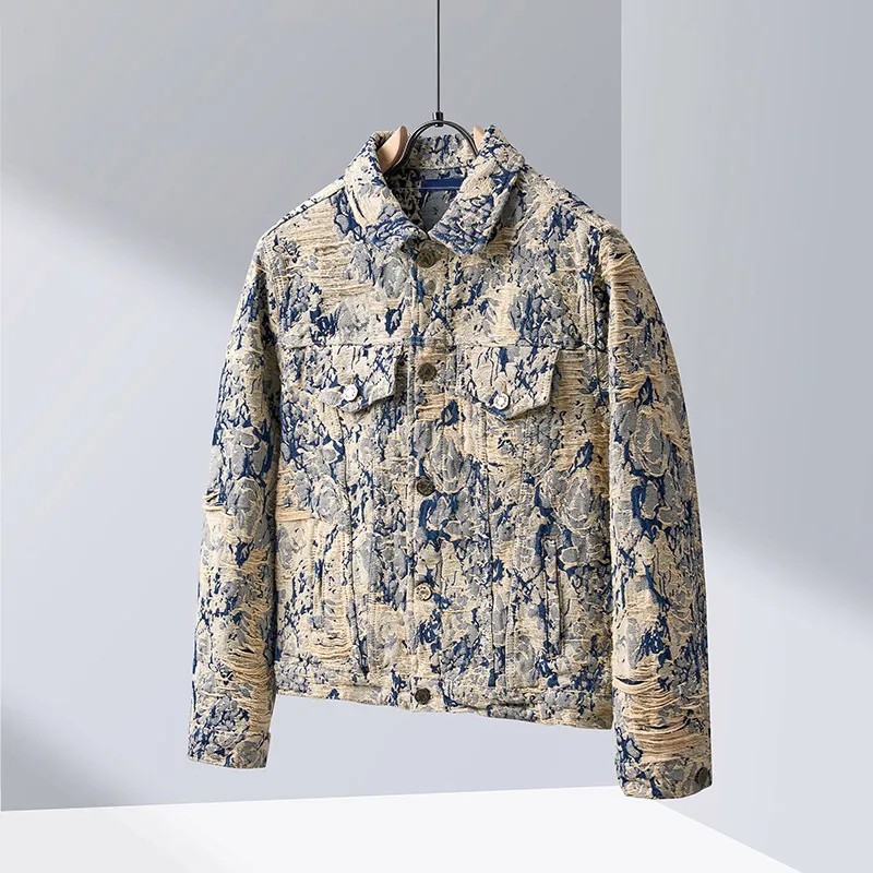 Denim Jacket Coat Man Coats Designer Embroidery Outwears Jeans Jackets Streetwear Tops M-2X
Denim Jacket Coat Man Coats Designer Embroidery Outwears Jeans Jackets Streetwear Tops M-2X