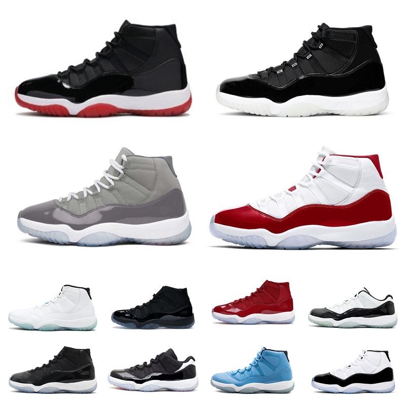 

Retro High 11 Basketball ShOes Jumpman 11s Jubilee 25th Anniversary Pure Violet Midnight Navy COOL GREY Cap And Gown Concord 45 Playoffs Bred Low Designer Sneakers, Shoe lace