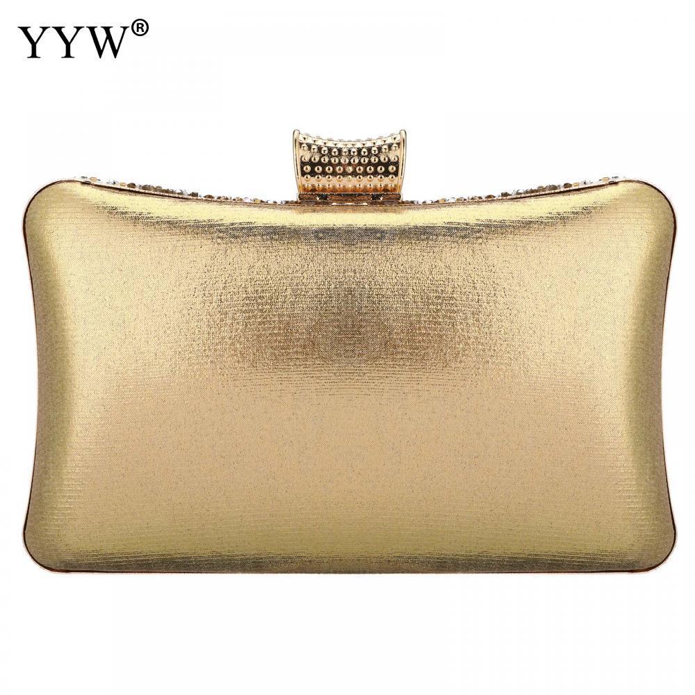 Evening Bags YYW Clutch Bag Gold Moon Evening Party Bags Women'S Shoulder Bags Diamonds Wedding Bridal Sac A Main Purse R250317