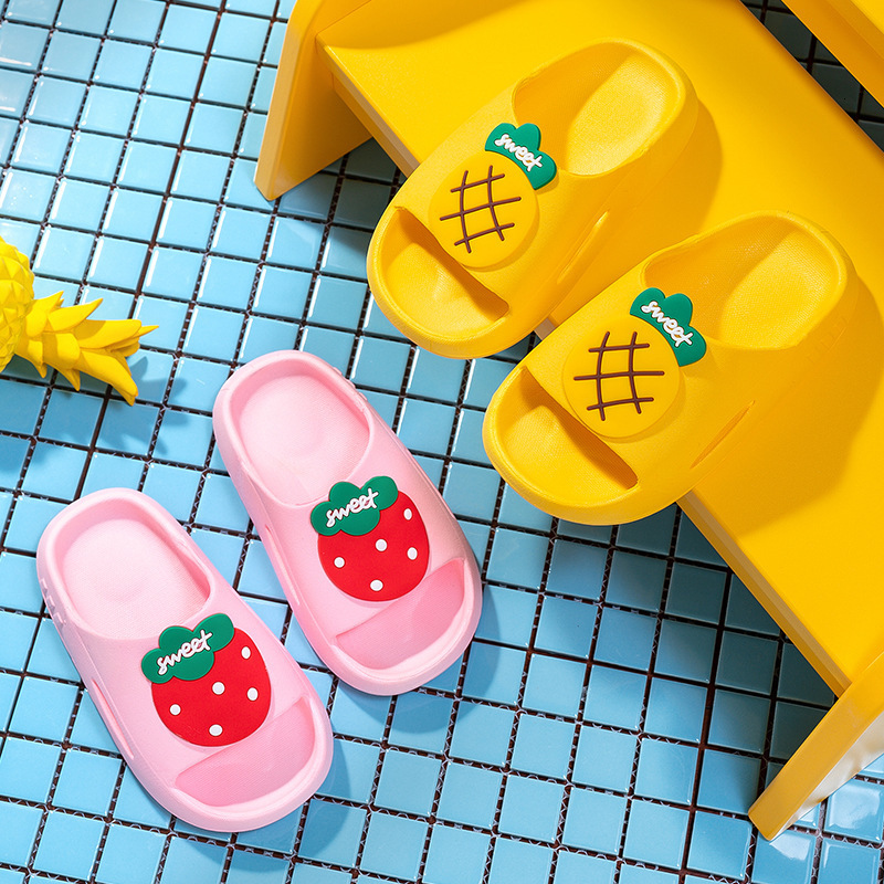 Slipper Cartoon Kids Cute Slippers For Girls Bathroom Non-Slip House Slippers Summer Home Shoes Boy PVC Soft Sole Children Slippers Baby 230301