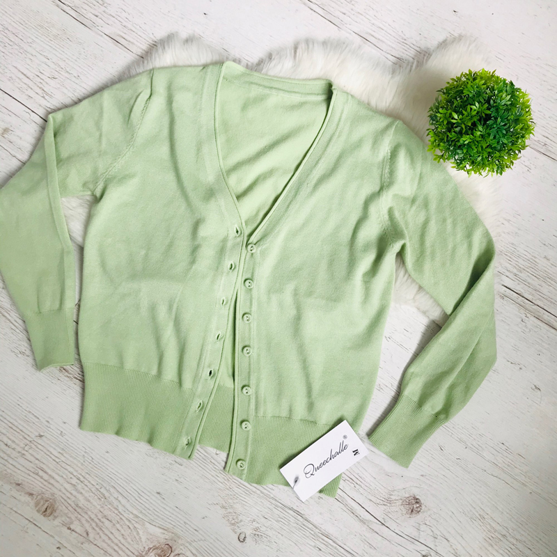 Women's Knits Tees Queechalle 25 Colors knitted cardigans spring autumn cardigan women casual long sleeve tops V neck solid women sweater coat 23