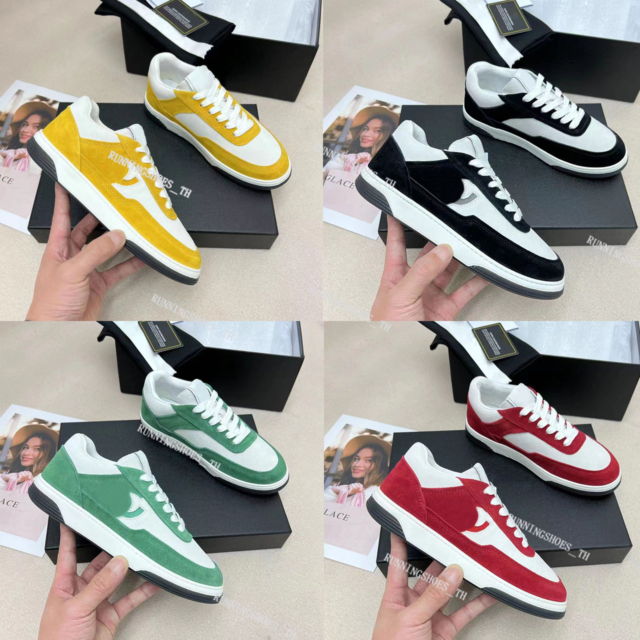 Designer Sneakers Calfskin Casual Shoes Reflective Shoe Men Women Trainers Vintage Suede Sneaker Platform Shoess
Designer Sneakers Calfskin Casual Shoes Reflective Shoe Men Women Trainers Vintage Suede Sneaker Platform Shoess