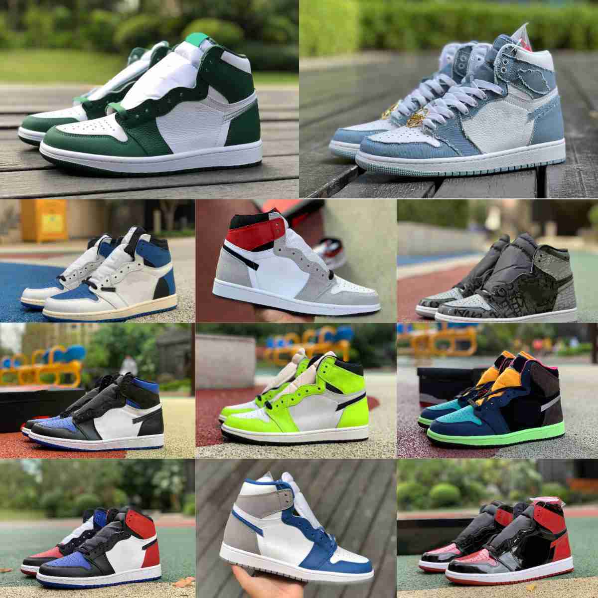 Chicago Lost Found Jumpman 1 1s Basketball Shoes True Turbo Blue Pine Green Element Gore-Tex Light Bone UNC To Chicago Pollen Bred Patent HYPER ROYAL Sports Sneakers S0, Please contact us
Chicago Lost Found Jumpman 1 1s Basketball Shoes True Turbo Blue Pine Green Element Gore-Tex Light Bone UNC To Chicago Pollen Bred Patent HYPER ROYAL Sports Sneakers S0, Please contact us