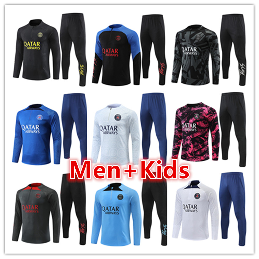 22 23 psgS men kids football tracksuit jersey kit sets 2022 2023 mbappe mens training suit soccer tracksuits jacket jogging survetement foot chandal futbol tuta
22 23 psgS men kids football tracksuit jersey kit sets 2022 2023 mbappe mens training suit soccer tracksuits jacket jogging survetement foot chandal futbol tuta
