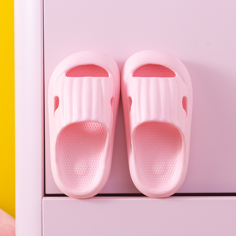 Slipper Slippers Boy Girl Home Solid Shoes Summer Toddler Flip Flops Soft Bottom Non-slip Bathroom House Indoor Slippers Beach Kids Shoe 230301