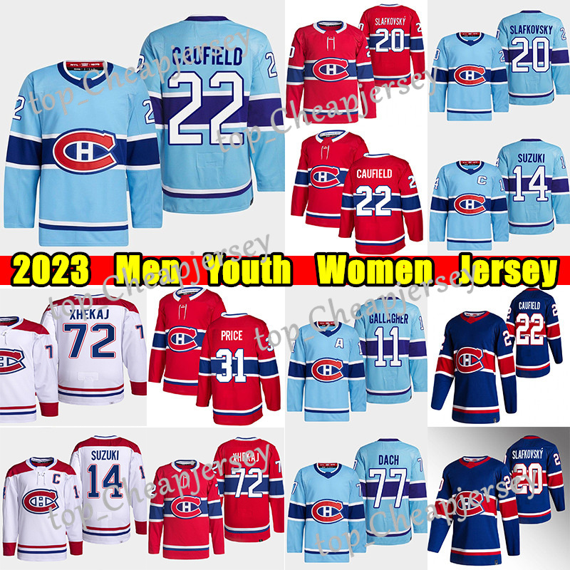 #22 Cole Caufield Montreal Reverse Retro hockey jersey #20 Juraj Slafkovsky Canadiens#14 Nick Suzuki Kirby Dach Brendan Gallagher Carey Price Arber Xhekaj jerseys, Red women 
#22 Cole Caufield Montreal Reverse Retro hockey jersey #20 Juraj Slafkovsky Canadiens#14 Nick Suzuki Kirby Dach Brendan Gallagher Carey Price Arber Xhekaj jerseys, Red women
