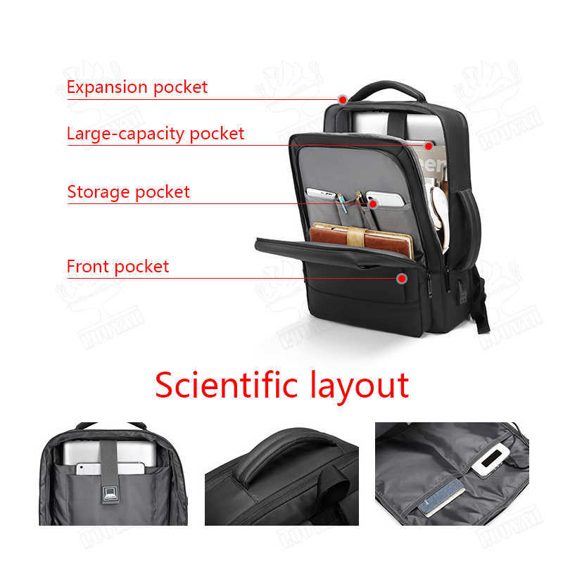 Backpack Men Multifunction Business Backpack Waterproof Anti Theft Laptop Bag Male Usb Charging Rucksack Mochila Sac A Dos Travel Bagpack