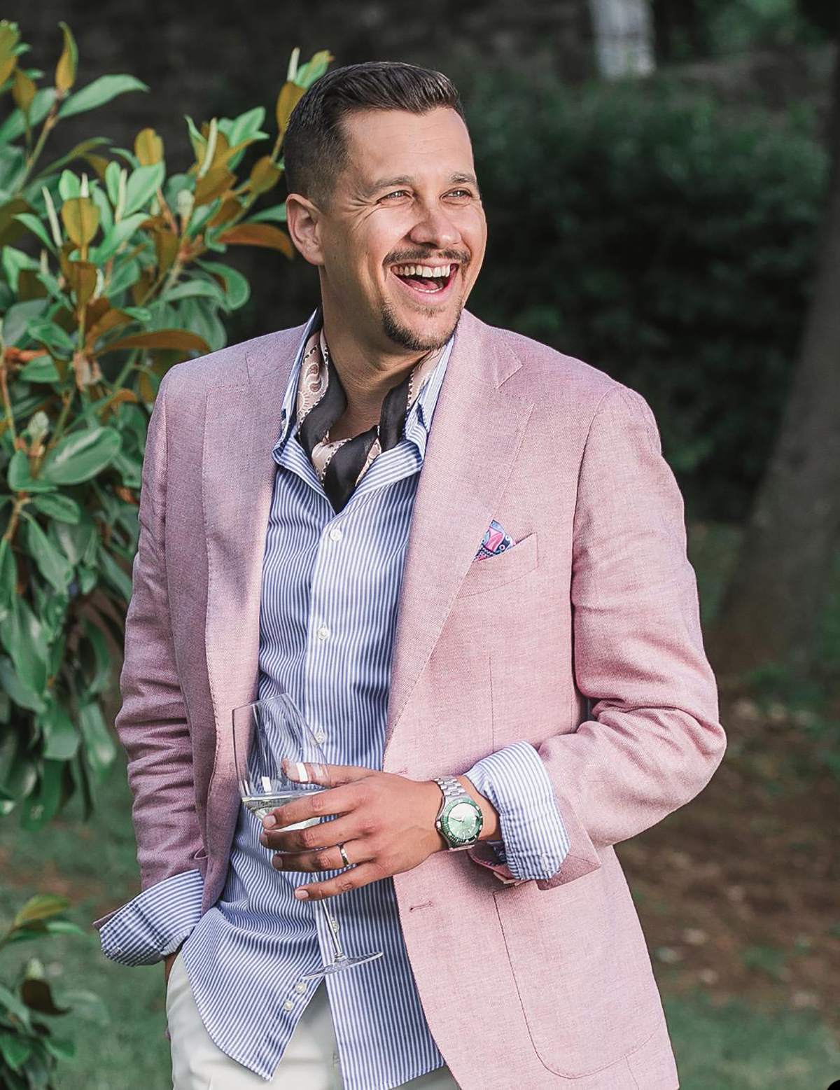 Latest One Piece Pink Men Tuxedo Single Breast Notched Lapels Groom Suit Casual Suits