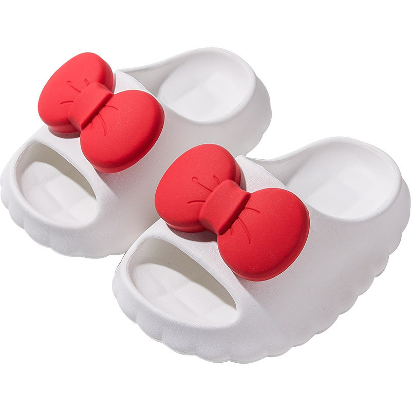 Slipper Cute Bow Children's Slippers 3-8 Years Old Kids Shoes for Girl Baby Beach Indoor House Shoes Summer Sandals 230301