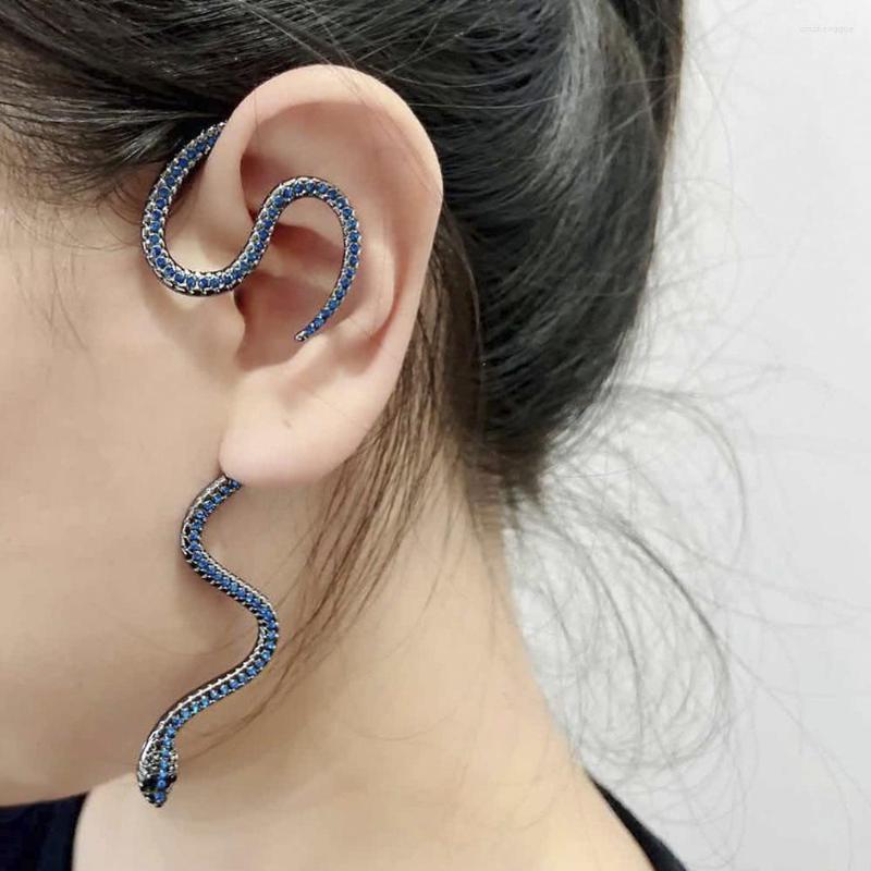 Backs Earrings Exaggerated Blue Zircon Snake Ear Clip For Women Fashion Personality Ladies Party Gift Jewelry Wholesale Direct Selling
Backs Earrings Exaggerated Blue Zircon Snake Ear Clip For Women Fashion Personality Ladies Party Gift Jewelry Wholesale Direct Selling