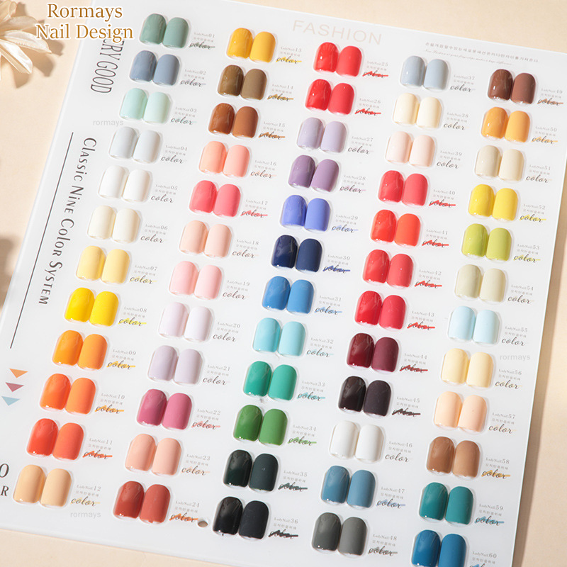 Rormays Gel Nail Polish 60 Colors bear suit Professional UV LED Salon Nail Art Gel Varnish Soaked Semi Permanent Nails 15ML Wholesale Factory