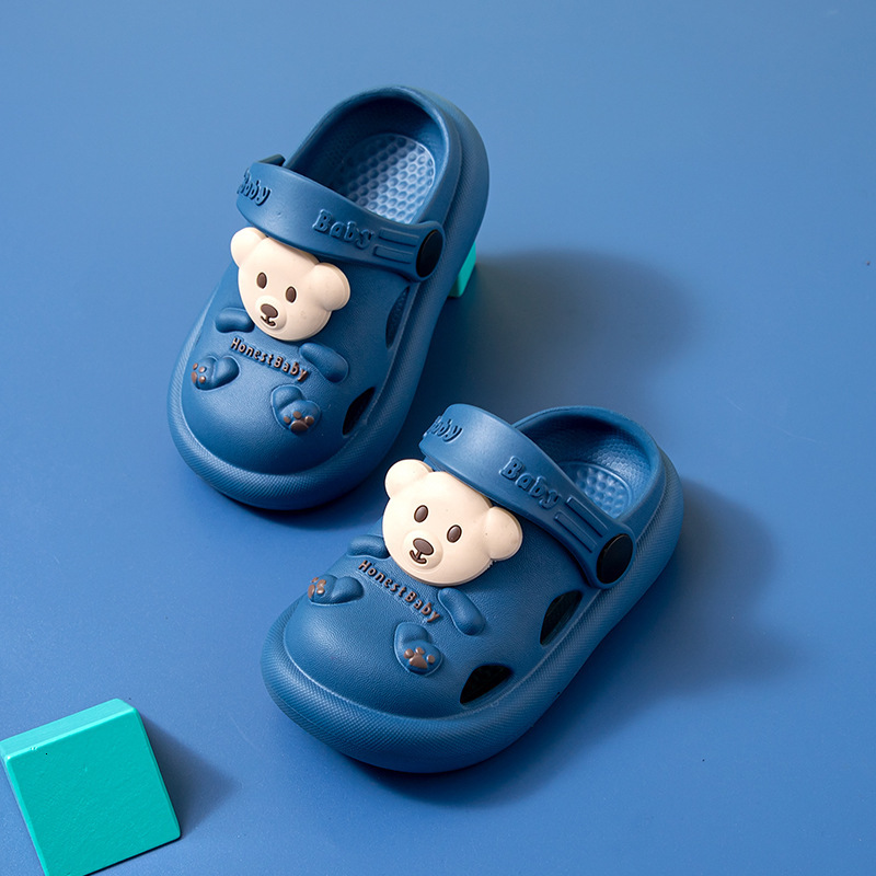 Slipper Cute Kids Slippers Bear Children Baby Home Slippers Waterproof Breathable Non-slip Boys Girls Home Shoes Summer Sandals 230301