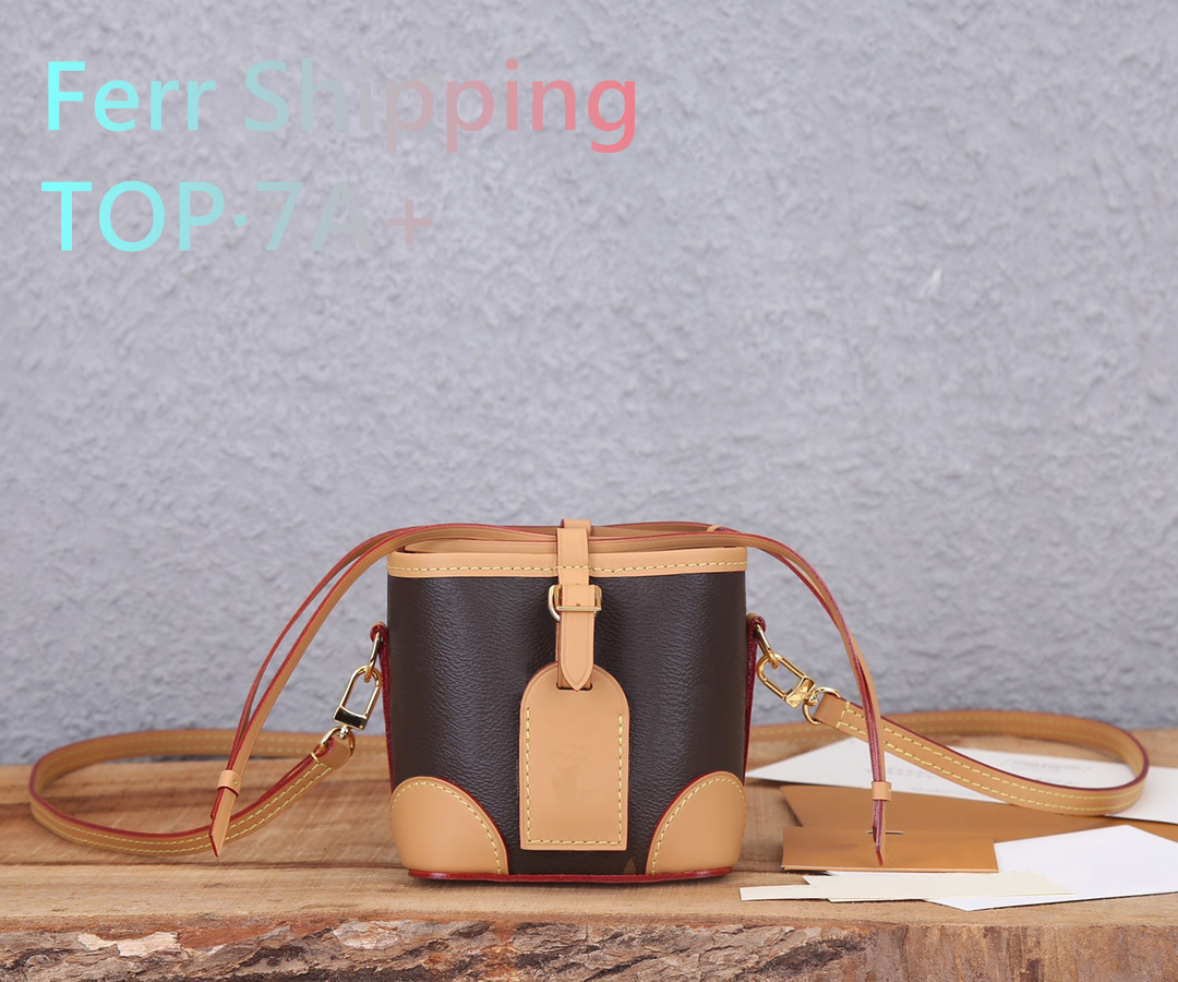Designer luxury womens bag high quality top 7A bucket bag single shoulder bag MINI NANO leather wallet M57099 messenger bag fashion Vintage clutch handbags, 11.5x12x11.5cm
Designer luxury womens bag high quality top 7A bucket bag single shoulder bag MINI NANO leather wallet M57099 messenger bag fashion Vintage clutch handbags, 11.5x12x11.5cm