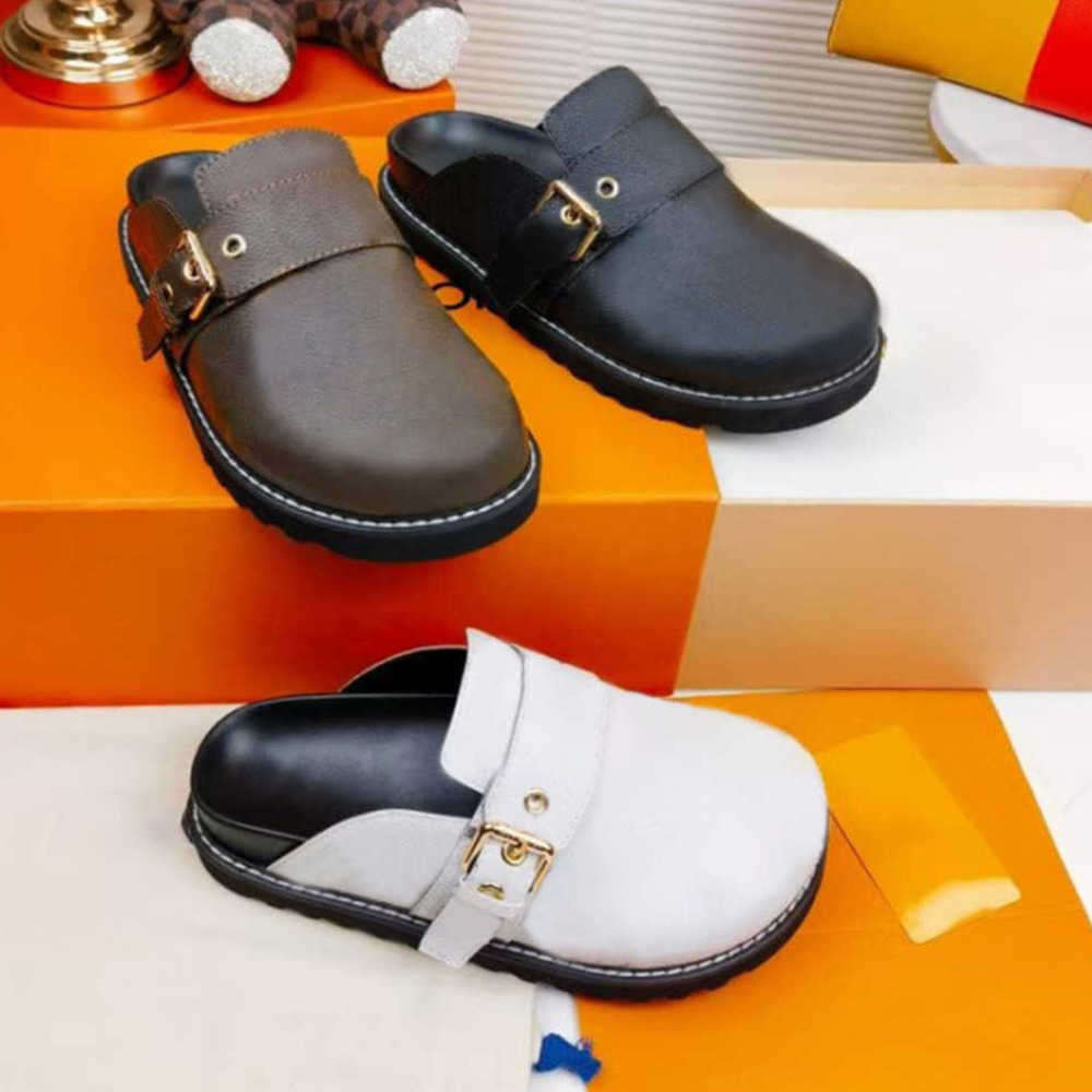 Women Men Easy Slide Cosy Comfort Mules Luxury Leather Flat Slippers Platform Sandal Fashion Summer Flowers Shoes 35-45 With Box NO436
Women Men Easy Slide Cosy Comfort Mules Luxury Leather Flat Slippers Platform Sandal Fashion Summer Flowers Shoes 35-45 With Box NO436