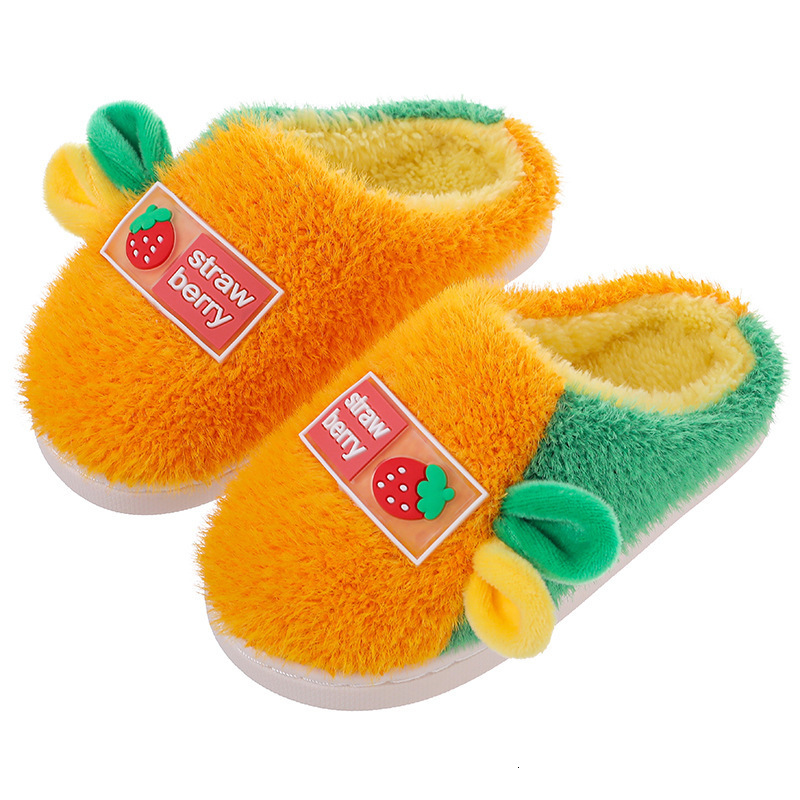 Slipper Children Home Shoes Cashmere Cotton Slippers Kids Warm Shoes Boys Girls Slippers Indoor Home Autumn Winter Baby Kids Shoes 230301