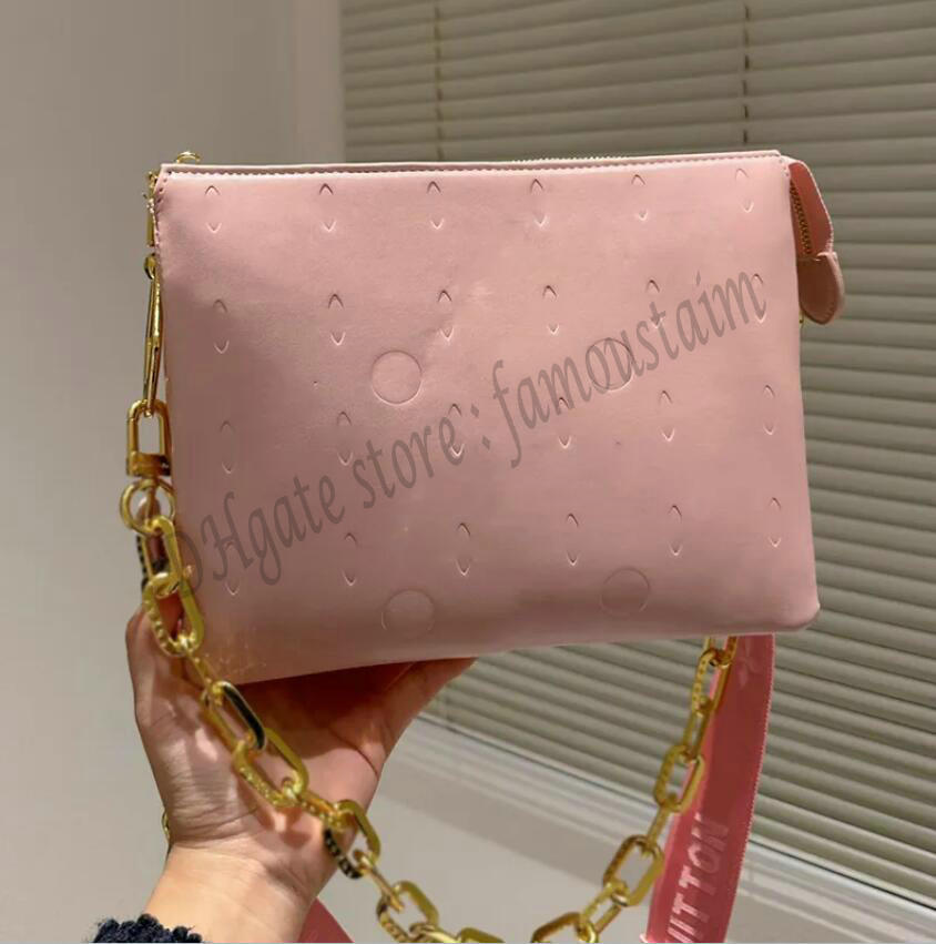 Designer Women Coussin Messenger Shoulder Bag France Paris Luxury Brand L Embossed Monograms Leather Crossbody Bags Lady Big Chain Cross Body Underarm
Designer Women Coussin Messenger Shoulder Bag France Paris Luxury Brand L Embossed Monograms Leather Crossbody Bags Lady Big Chain Cross Body Underarm