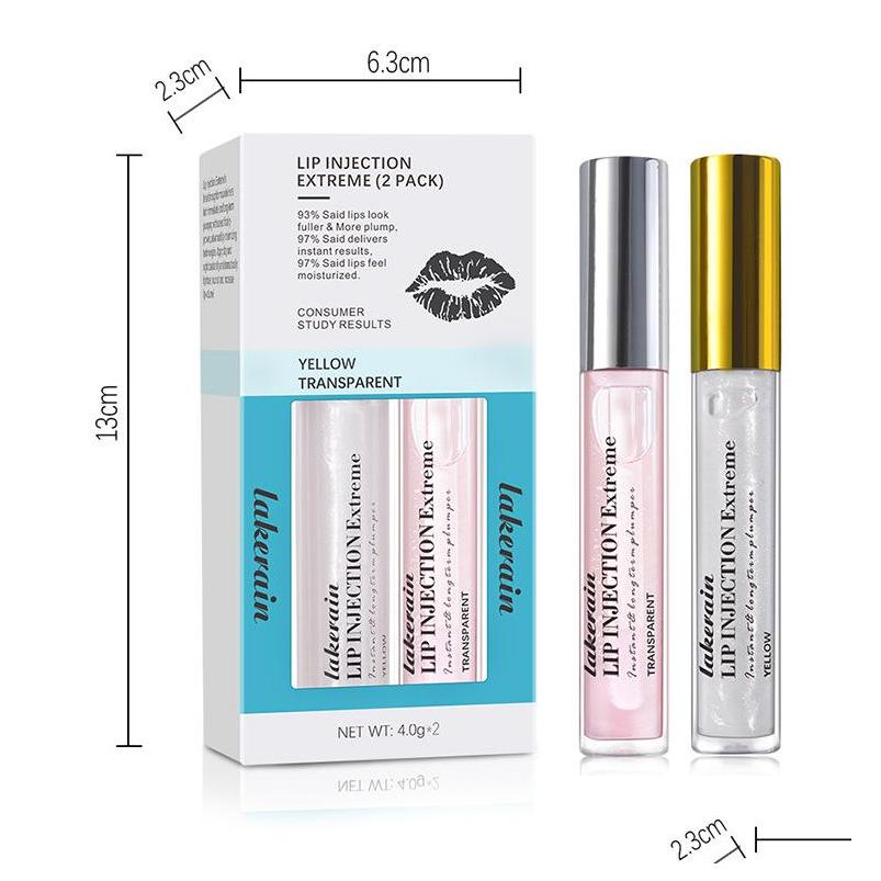 Lip Plumper Clear Hydrating Liquid Transparent Lips Longlasting Extreme Plum Glossy Lipgloss 4G Drop Delivery Health Beauty Makeup Dh1Of
