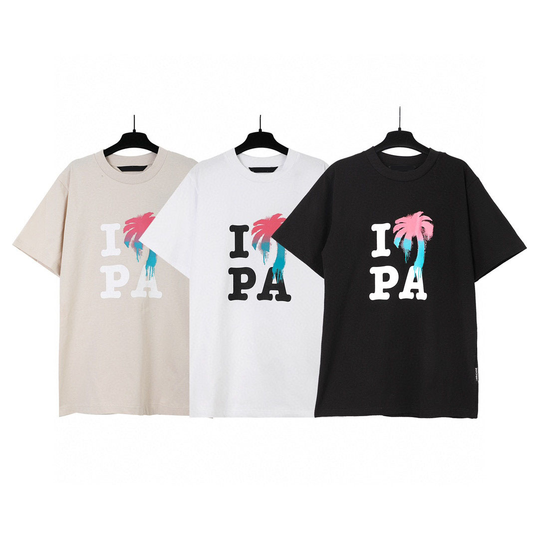 Men's Plus Tees & Polos Round neck embroidered and printed polar style summer wear with street pure cotton M set shorts tshirt set w1s1