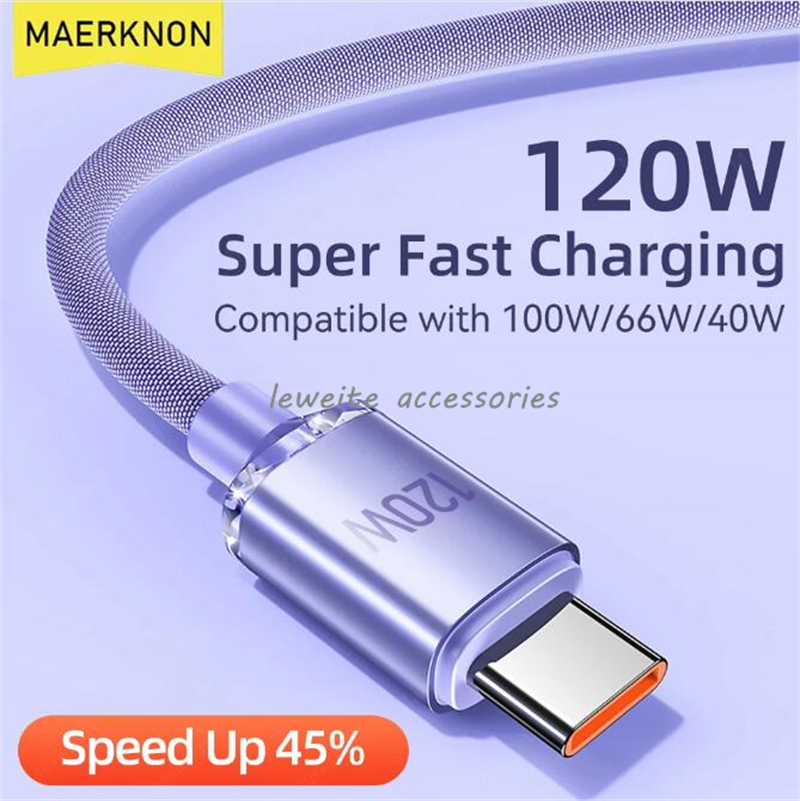 6A 120W USB Type C Cable Super Fast Charger Cable 0.25M/1M/1.5M/2M Quick Charge USB C Cable For Huawei Samsung Xiaomi Phone Data Cord, Purple
6A 120W USB Type C Cable Super Fast Charger Cable 0.25M/1M/1.5M/2M Quick Charge USB C Cable For Huawei Samsung Xiaomi Phone Data Cord, Purple