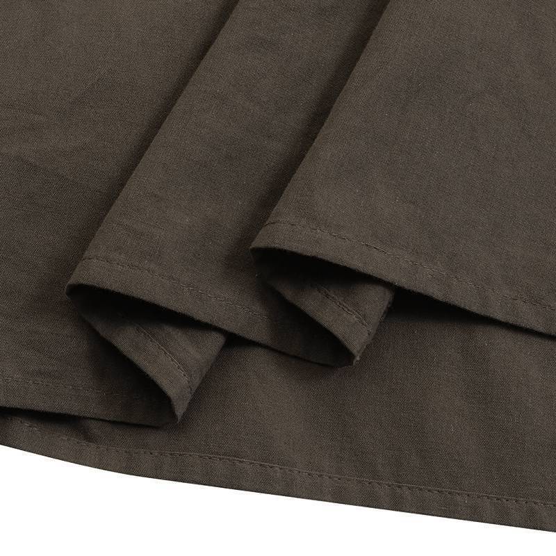 Skirts Y2K Aesthetic Fairycore Vintage Pleated Skirt Korean Fashion Harajuku Grunge High Waist Long Skirt Retro Ramie Cotton Clothes 230301