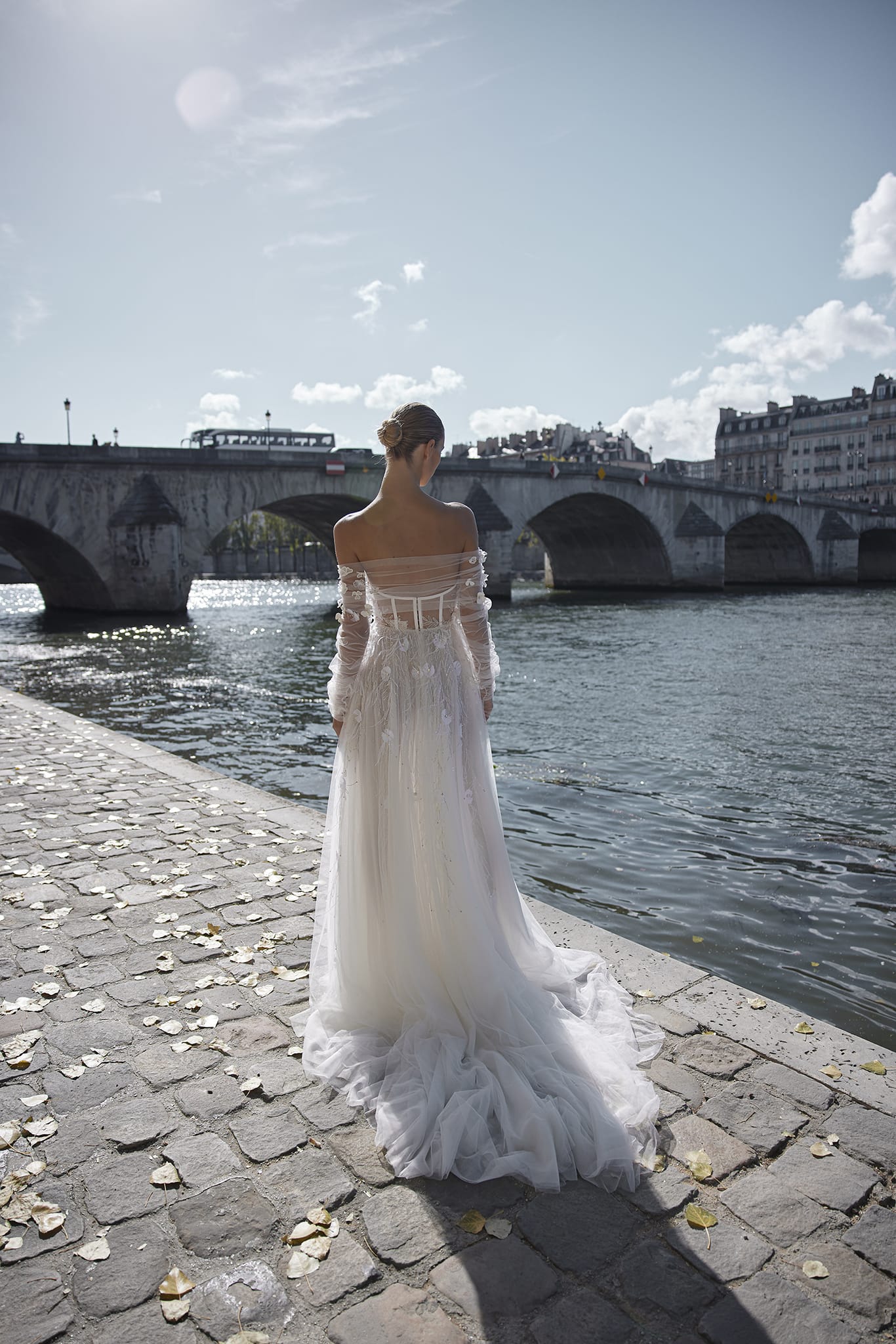 Summer Beach A Line Wedding Dress Illusion Strapless 3D Flowers Princess Tulle Custom Made Bridal Dresses Vestido De Novia