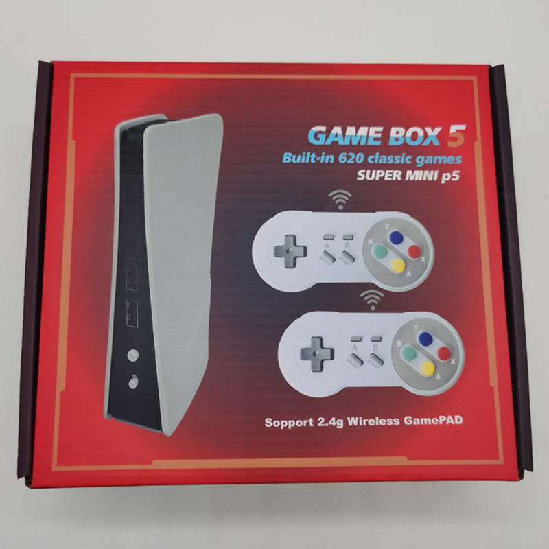 NES Game Station P5 Wireless Video Console Host Includes 620 Classic Games TV Console Retro Handheld Game Player AV Output With Retail Packing Dropshi