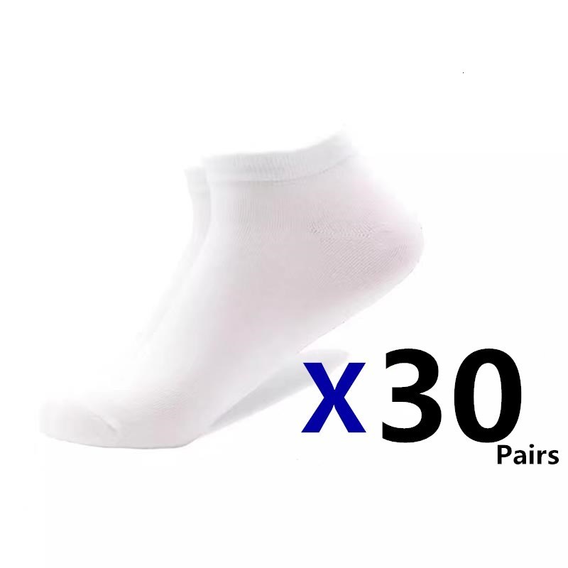 Men's Socks 30pairsMen's Socks Boat Socks Solid Color Business Socks Shallow Mouth Breathable Soft Socks Gifts and Ankle Socks Wholesale 230