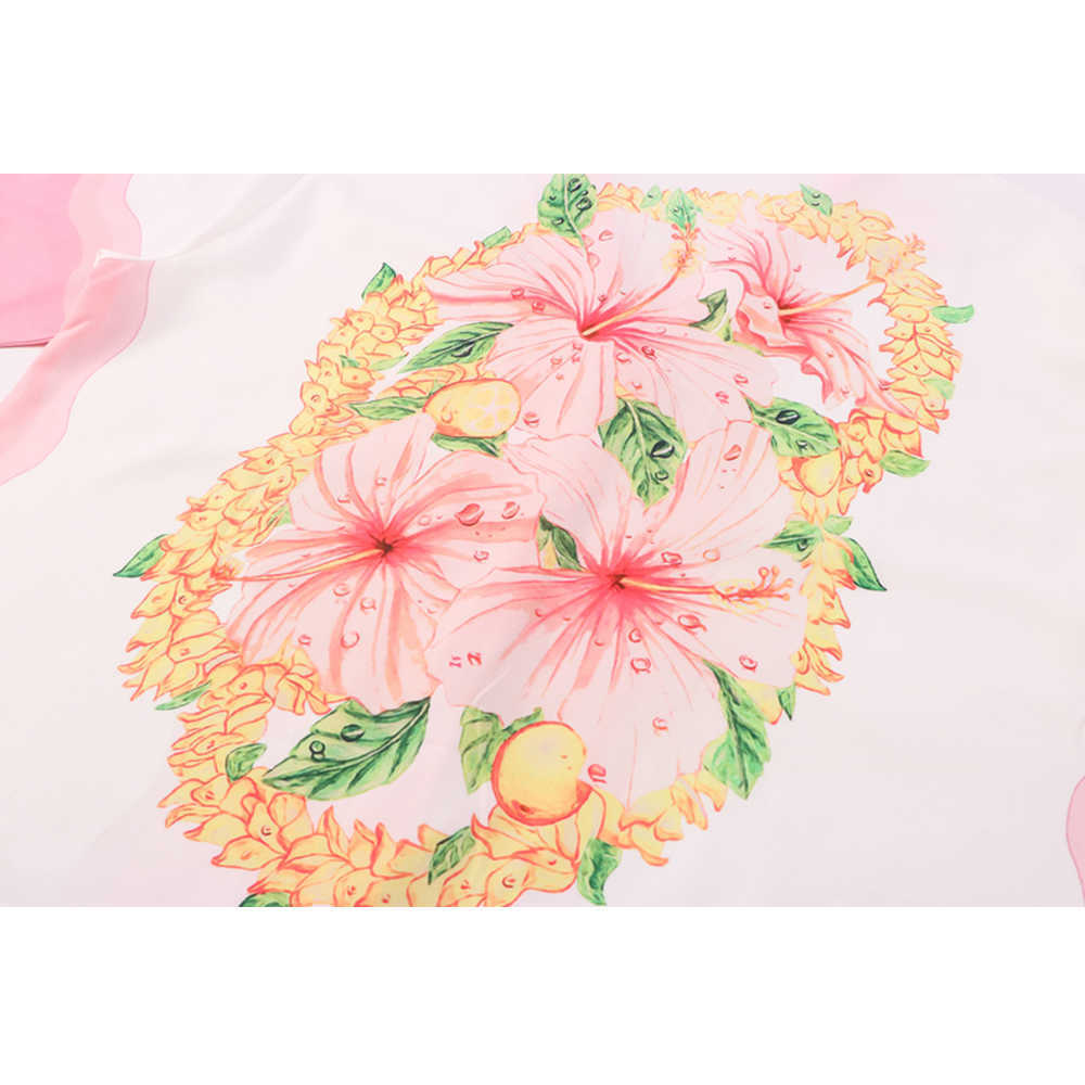 Men's Casual Shirts Dark Floral Printed Hawaiian Shirts Men Women Summer Holiday Beach Men's Shirt Short Sleeve Z0224