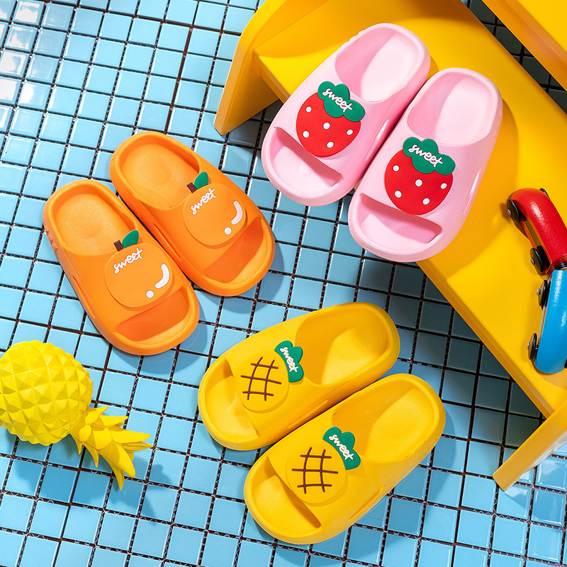 Slipper Cartoon Kids Cute Slippers For Girls Bathroom Non-Slip House Slippers Summer Home Shoes Boy PVC Soft Sole Children Slippers Baby 230301