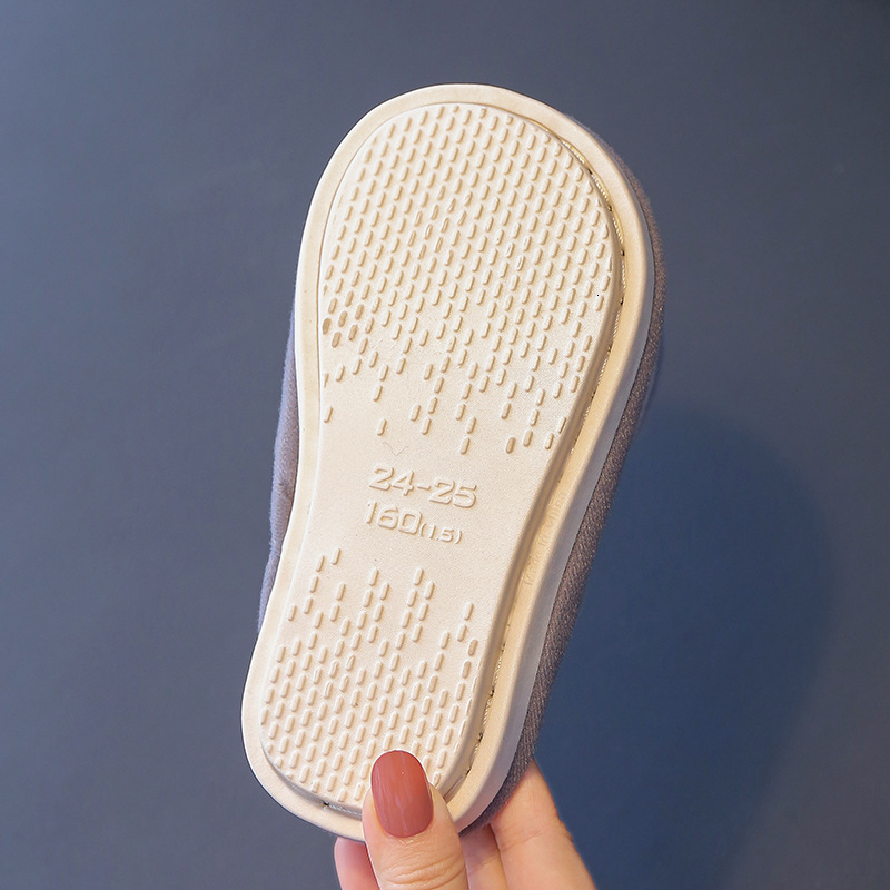 Slipper Baby Winter Slippers Girls Cartoon Dog Non-slip Soft Bottom Toddler Shoes Children Warm Velvet Slipper Kids Home Slippers 230301