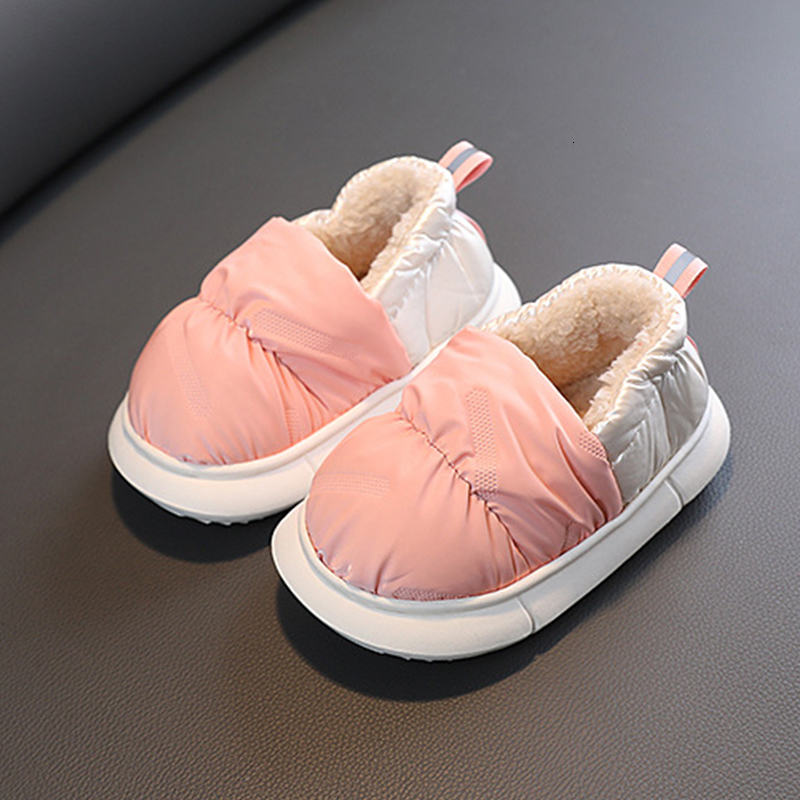 Slipper Winter Warm Children Slippers Fur Home Slippers Kids Boys Plush Slipper Cotton Shoes Warproof Home Indoor Baby Girl Slippers 230301
