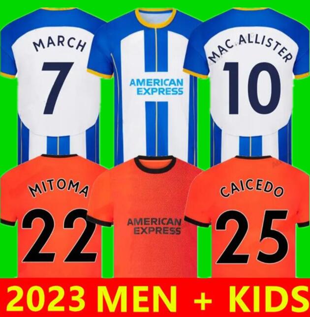CAICEDO ALLISTER soccer jerseys 2022 2023 D U N K CONNOLLY WEBSTER TROSSARD MARCH ALZATE MITOMA football shirt top Men kids kit, 22-23
CAICEDO ALLISTER soccer jerseys 2022 2023 D U N K CONNOLLY WEBSTER TROSSARD MARCH ALZATE MITOMA football shirt top Men kids kit, 22-23