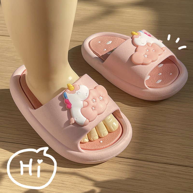 Slipper Warrior Children Beach Slippers Summer Kids Shoes Indoor Outdoor Soft Anti-slip Medium Children's Shoes Flip-flops Personality 230301