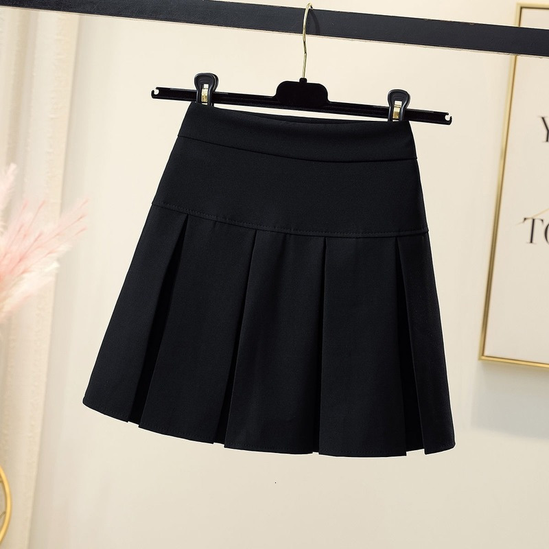 Skirts Skirts Women Solid Color Pleated Students Daily All-match Retro Sundress Maiden Teens Simple Patchwork Casual Summer Empire Chic 230301