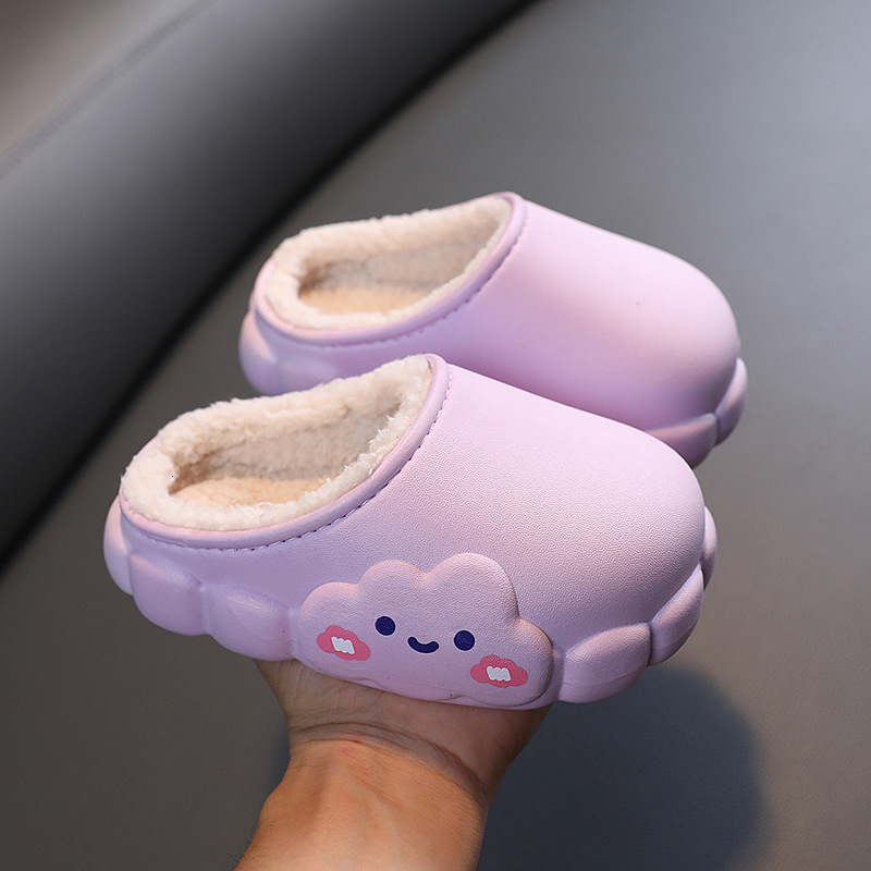 Slipper Children Home Shoes Cotton Slippers Kids Water Proof Cartoon Warm Shoes Boys Girls Slippers Indoor Home Winter Baby Kids Shoes 230301