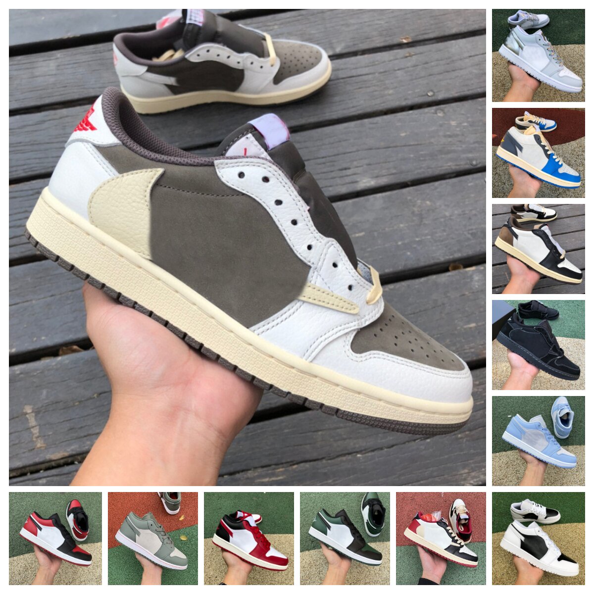 Jumpman 1 1s Low Mens Basketball Shoes Travis Black Phantom Fragment Dark Reverse Mocha Starfish True Blue Football Wolf Grey Taxi UNC Bred Toe Women Sport Sneakers, S032
Jumpman 1 1s Low Mens Basketball Shoes Travis Black Phantom Fragment Dark Reverse Mocha Starfish True Blue Football Wolf Grey Taxi UNC Bred Toe Women Sport Sneakers, S032