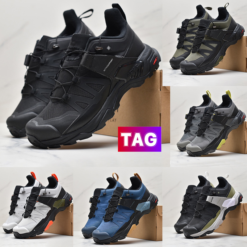 Designer slm Running Shoes X Ultra 4 GTX Hiking Shoe France Lomon Men Sneakers triple black navy blue olive dark light grey Outdoor Runner Mens sneaker EUR 40-45