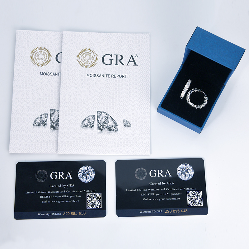 Stud IOGOU Hoops 100% 925 Sterling Silver Real 3mm Earrings Women Sparkling Jewelry Gifts GRA Certificate 14K Gold Plated 230228