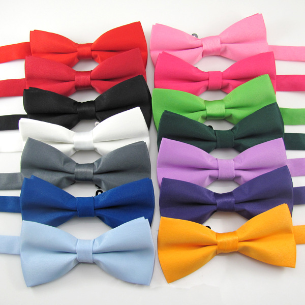Kids Black Butterfly Neck Tie bow for Boys Girls Toddler Adjustable Solid Bow Tie Party Wedding Children's Accessories Wholesale Price